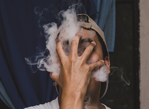 Face and smoke