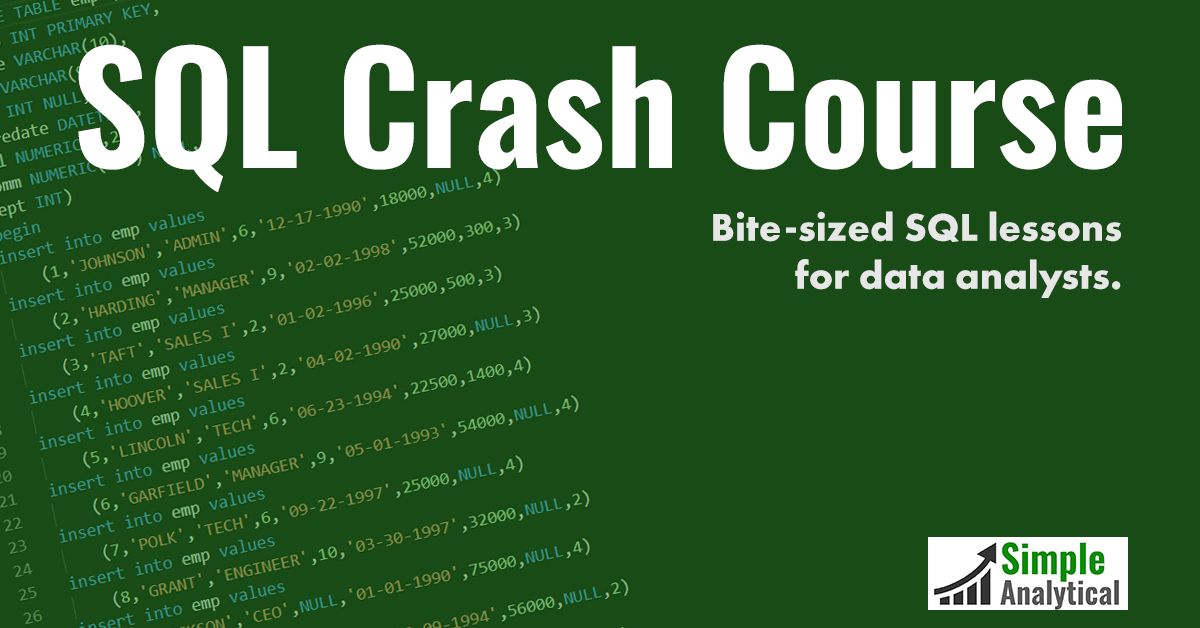 SQL Crash Course