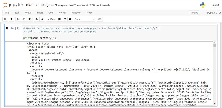 Start Scraping Tutorial 1