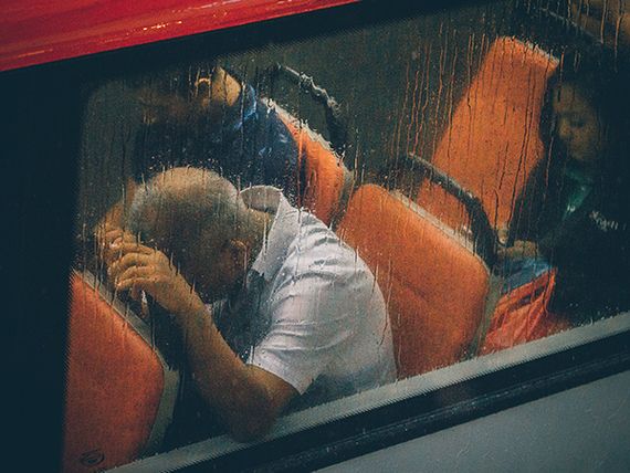 Train rain sleep